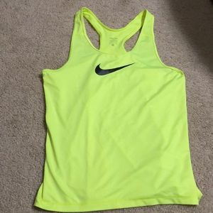Nike Pro Bright Yellow Tank Top